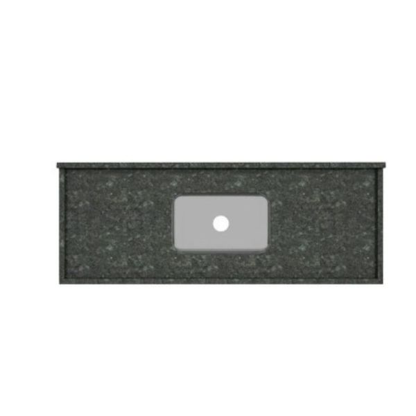 Pia para Cozinha Granito 180x55cm LEGG Pia para Cozinha Granito 180x55cm Verde Ubatuba com Cuba Central 11cm