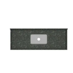 Pia para Cozinha Granito 180x55cm LEGG Pia para Cozinha Granito 180x55cm Verde Ubatuba com Cuba Central 11cm