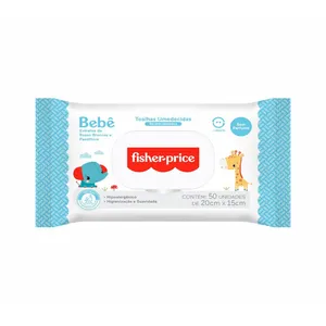 Lenço Umedecido Fisher Price Sem Perfume 50 50 Unidades
