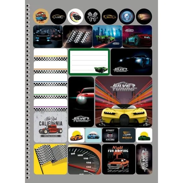 CADERNO 01X1 CAPA DURA SILVER TUNING 80F