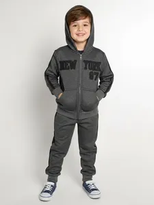 Agasalho Malha Com Capuz Infantil Para Menino - CHUMBO 8