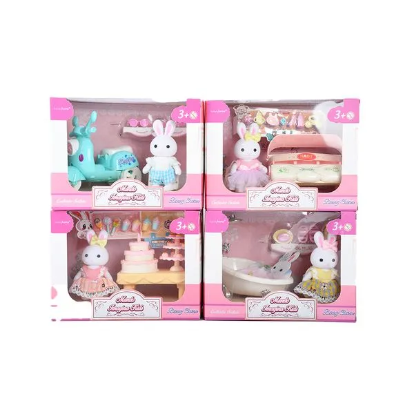 Coelhinha com Penteadeira Bunny Charmy Plástico Sortida LM3194 - honeyhome