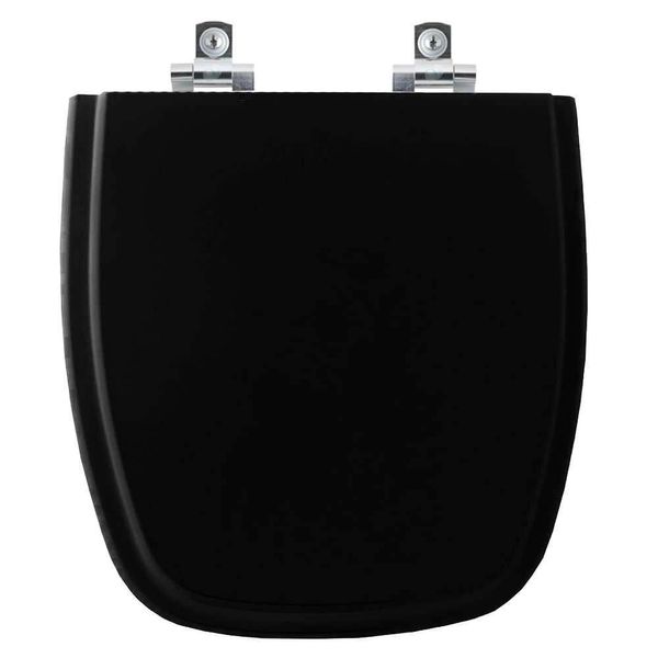 Assento Sanitário Soft Close Art Preto Para Vaso