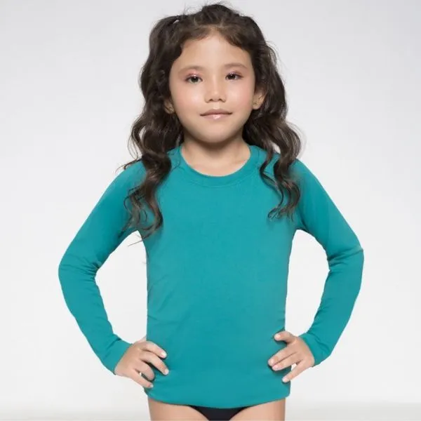 Camiseta Uvpro Manga Longa Infantil Verde Folha Tamanho 8