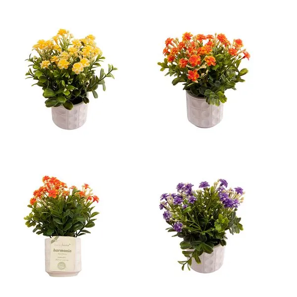 Vaso de Flores Harmonia Sortido Polpa e Plástico PE 8x8x22cm LM3820 - honeyhome