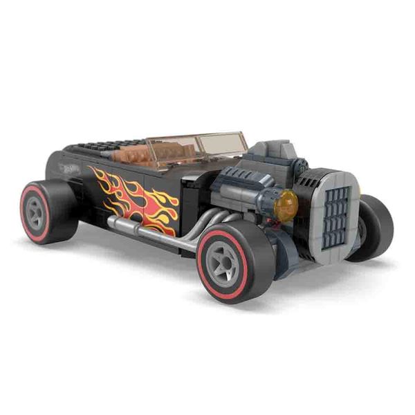 Blocos de Montar - Mega Blocks - Hot Wheels - Street Rodder - Mega Construx - 26 cm