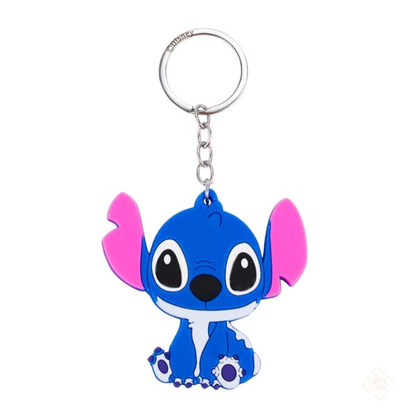 Chaveiro Stitch Sentado Silicone - Taimes