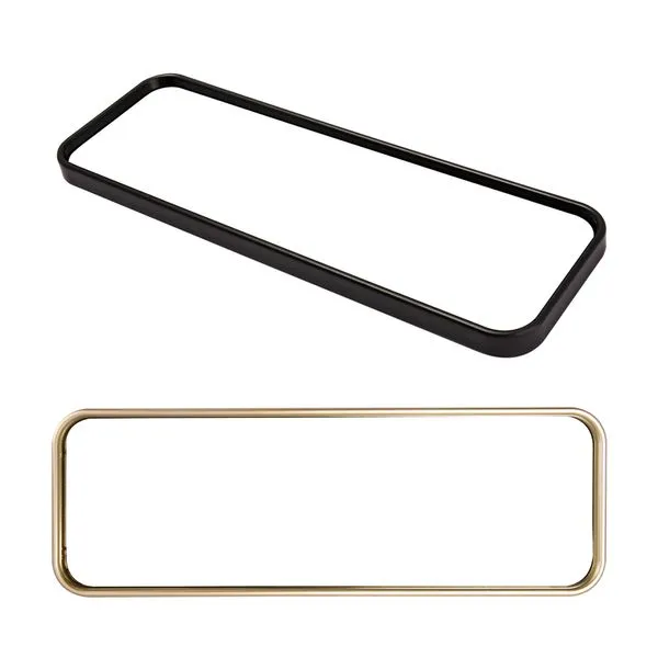 Espelho Decorativo Retangular Bela Casa Sortida Plastico PP E Vidro 29,8x10x1,5cm LM3731BEL - HoneyHome