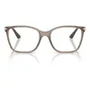 Armação de Óculos de Grau Vogue Eyewear VO5654 Feminino Quadrado Acetato Marrom Translúcido