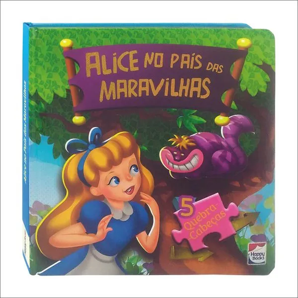 Livro - Clássico em Quebra-Cabeças - Disney - Alice no País das Maravilhas - Happy Books