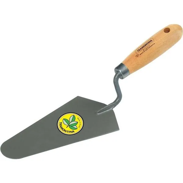 Colher para Pedreiro Reta 8 203mm 77350085 para Assentar Tijolos com Cabo de Madeira Envernizado Tramontina Colher para Pedreiro Reta 8 203mm para Quebrar Tijolos com Cabo de Madeira Envernizado Tramontina