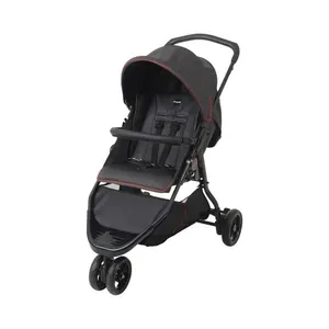 Carrinho De Passeio - Burigotto - CR3 Gray Red - Até 15Kg - Cinza