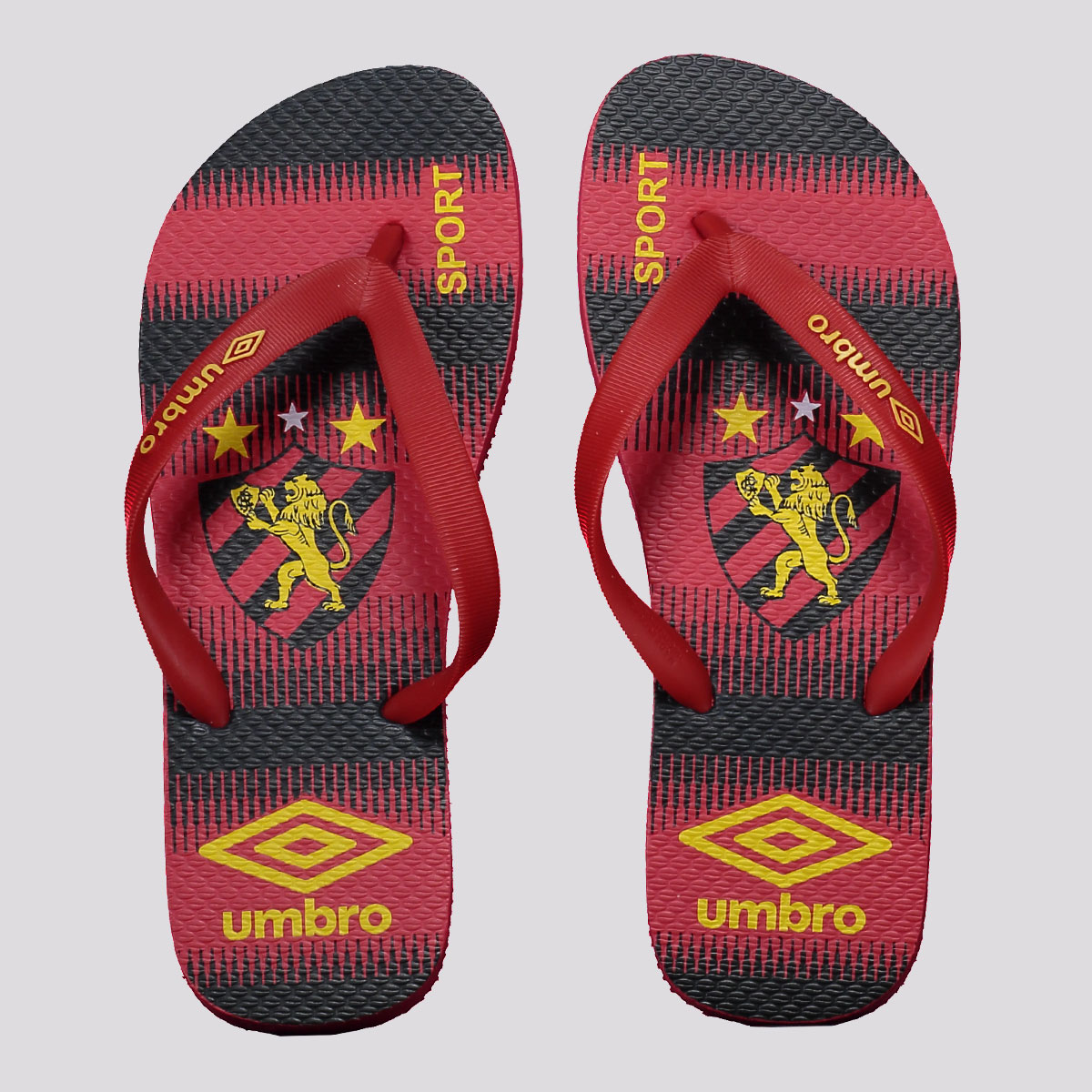 Chinelo Umbro Sport Recife Vermelho e Preto