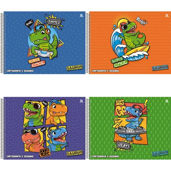 Caderno Cartografia Saurus Sortido 233320 / 10370 - São Domingos