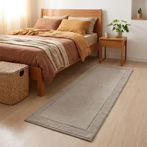 Tapete Passadeira Suez Retangular 60CM X 120CM Algodão Base Antiderrapante Multiuso Fendi Kacyumara Tapete Passadeira Suez 60CM X 120CM Algodão Antiderrapante Fendi Kacyumara