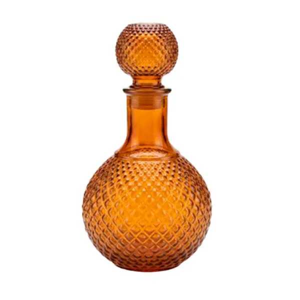 Licoreira De Vidro Concepts 1,1L Redonda Marrom (MP)