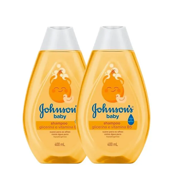 Kit Johnson's Baby Shampoo 400ml - 2 Unidades