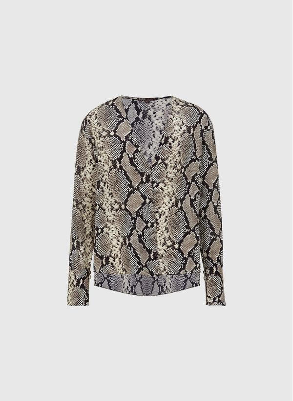 Blusa Joelle Snake Seda Bo.Bô Feminino 38