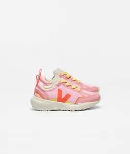Canary Elastic Laces Alveomesh Guimauve Orange Fluo