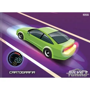 CADERNO CALIGRAFIA CAPA DURA SILVER TUNING COSTURADO 48F