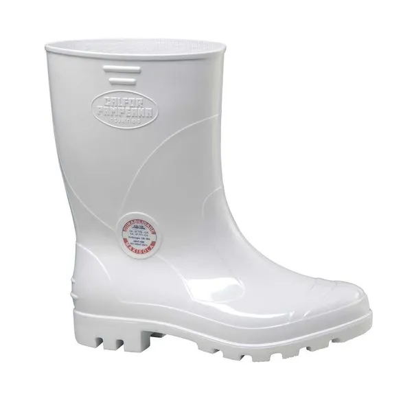 Bota de PVC Cano Médio Branca com Forro Maxisola CCBP3 506 - CALFOR 43