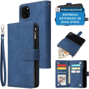 Capinha para iPhone 11 Ueebai Magnética com Porta-Cartões Azul Escuro A-MBI