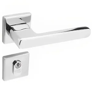 Conjunto De Fechadura 454 Em Inox Externa St255 Roseta 333 De Inox Polido - 43103039-4 - La Fonte