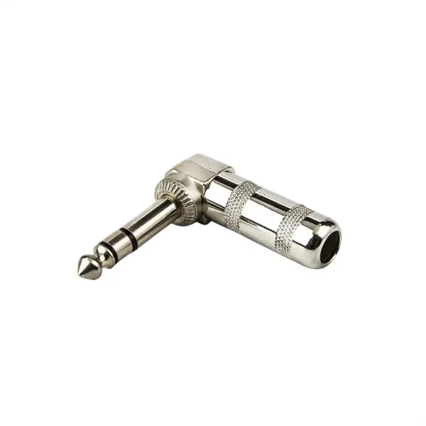 Plug Conector P10 90 Graus Estéreo