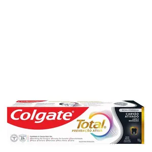 Pasta de Dente Colgate Total Prevenção Ativa Carvão Ativado 90g