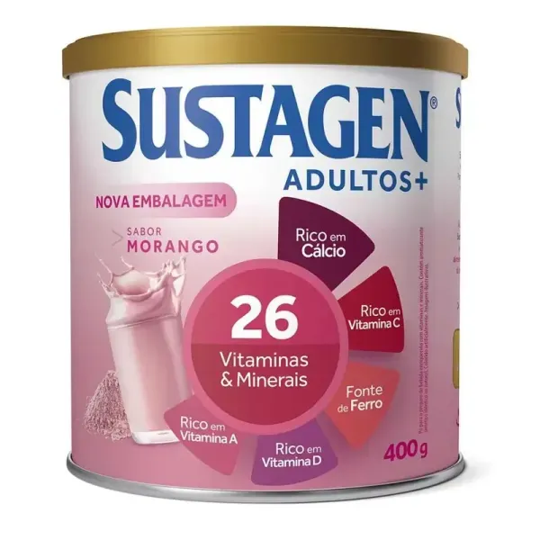 Sustagen Adultos+ Sabor Morango 400g