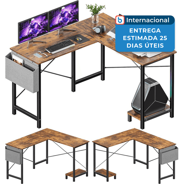 Mesa Gamer Em Formato De L Sweetcrispy Vintage A-MBI