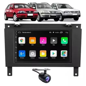 Central Multimídia Saveiro G3 Câmera Ré Bluetooth Espelha