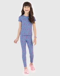 Blusa Infantil Menina Estampada Em Algodão Malwee Kids Azul - 8