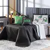 Kit Cobre Leito Colcha Casal Padrão Game Streamer Verde Dupla Face Com Almofadas Estampadas 07 Peças