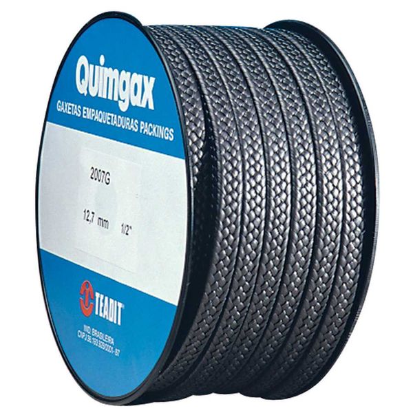 Gaxeta quadrada de PTFE expandido com grafite 3,2 mm 0,5 kg 2007G TEADIT