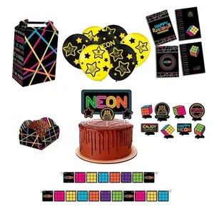 Festa Neon Kit Só Um Bolinho - 89 Peças