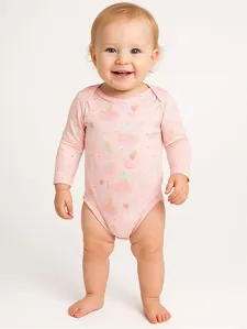 Body Infantil Para Bebê - ROSA M