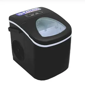 Máquina de Gelo Portátil Automática Frilux QL-12H 23kg Dia Preta com Painel Digital e Tampa com Visor 220V Máquina de Gelo Portátil Frilux QL-12H 23kg Dia com Visor Transparente Preto 220V