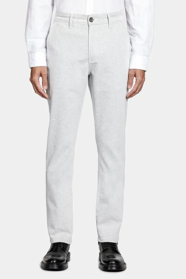 Calça Chino Bolso Faca Moline Branco - 50
