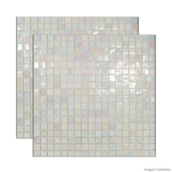 Pastilha de vidro Shine 1,5x1,5cm placa 30x30cm CS0018 Colormix