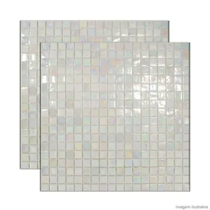 Pastilha de vidro Shine 1,5x1,5cm placa 30x30cm CS0018 Colormix