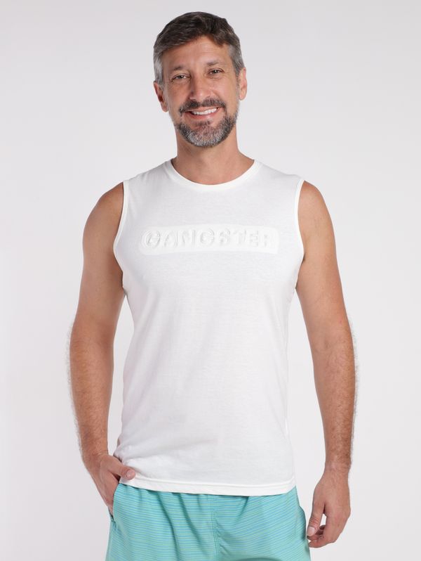 Camiseta Regata Gangster Masculina OFF WHITE GG