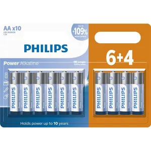 Pilha Philips alcalina aaa 1.5V com 10 unidades LR03P10BP/59
