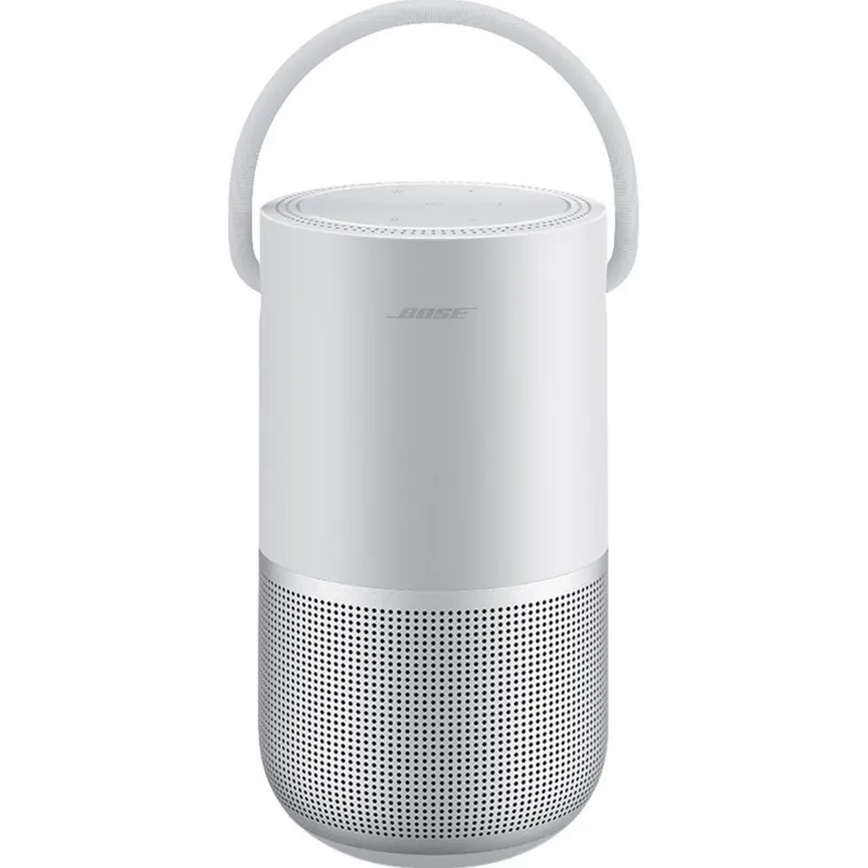 Bose Portable Smart Speaker Alto-falante portátil inteligente com Wi-Fi integrado, Bluetooth, Google Assistant e Alexa Voice Control - Luxe Silver