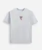 camiseta oversized juvenil de algodão lacinhos azul 14