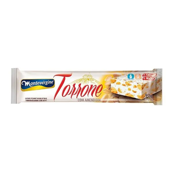Barra Torrone Amendoim 90g - Montevérgine