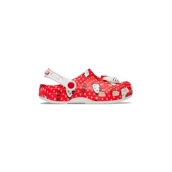 Sandália Crocs Hello Kitty Red Classic Clog K Infantil - 27