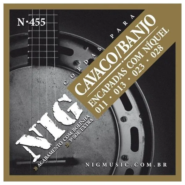 Encordoamento NIG Rouxinol Para Cavaco E Banjo N455 (MP)