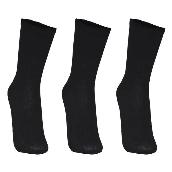 Meia Under Armour Core Cotton Cano Alto - Pacote com 3 pares 36-40 Preto