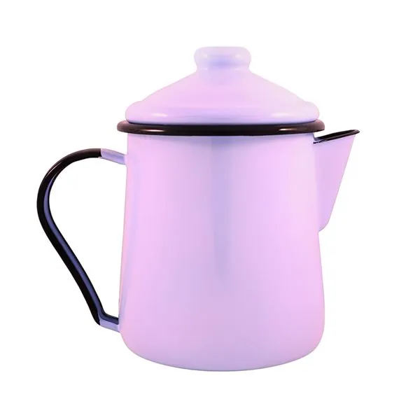Leiteira Esmaltada Tradicional 12 Rosa Claro 1100 Ml - Ewel